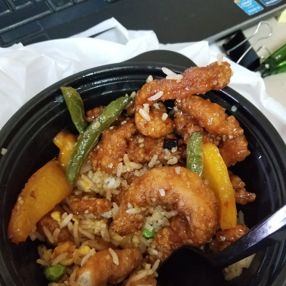 Sesame Chicken with Fried Rice Bowl