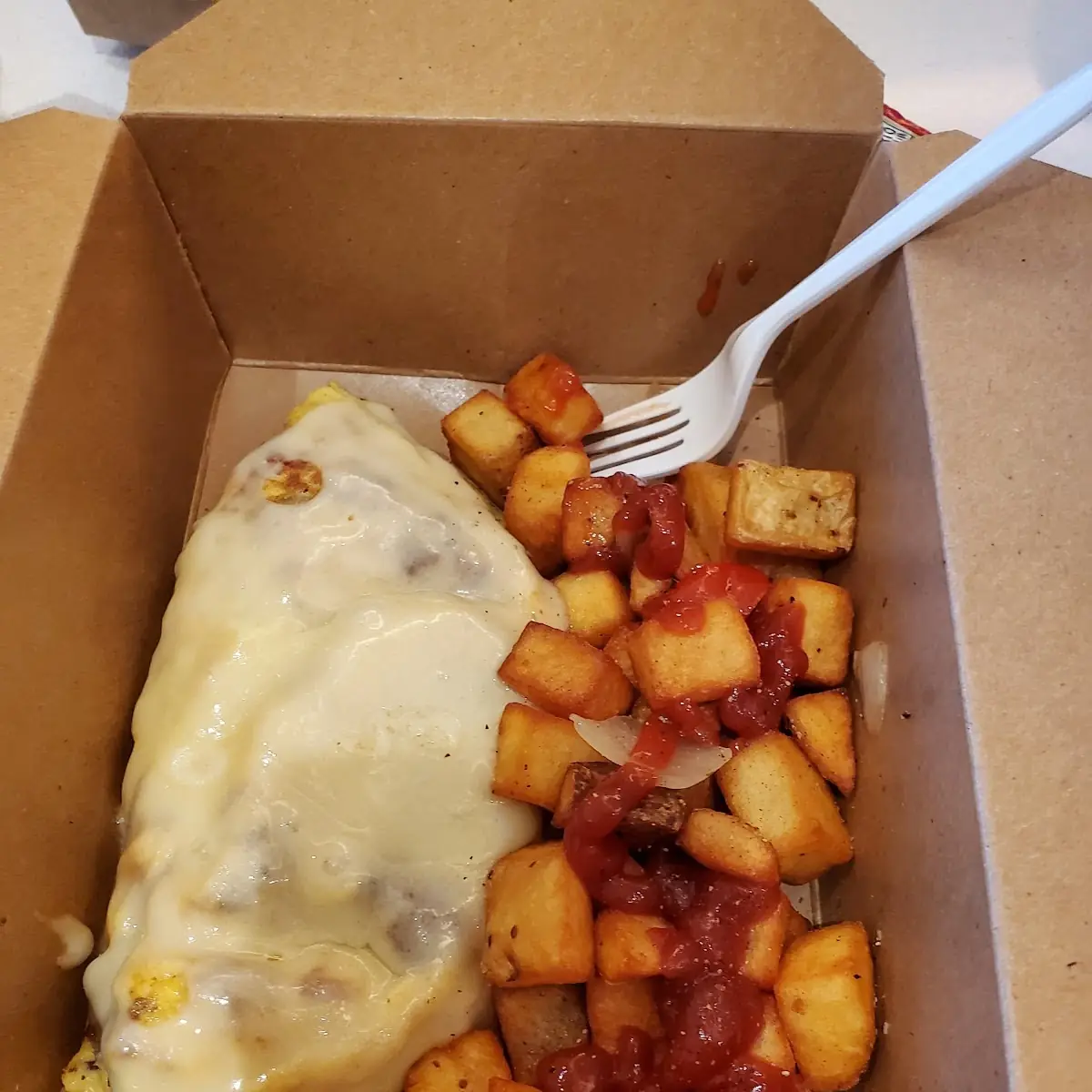 Veggie Omelette & Fried Potatoes