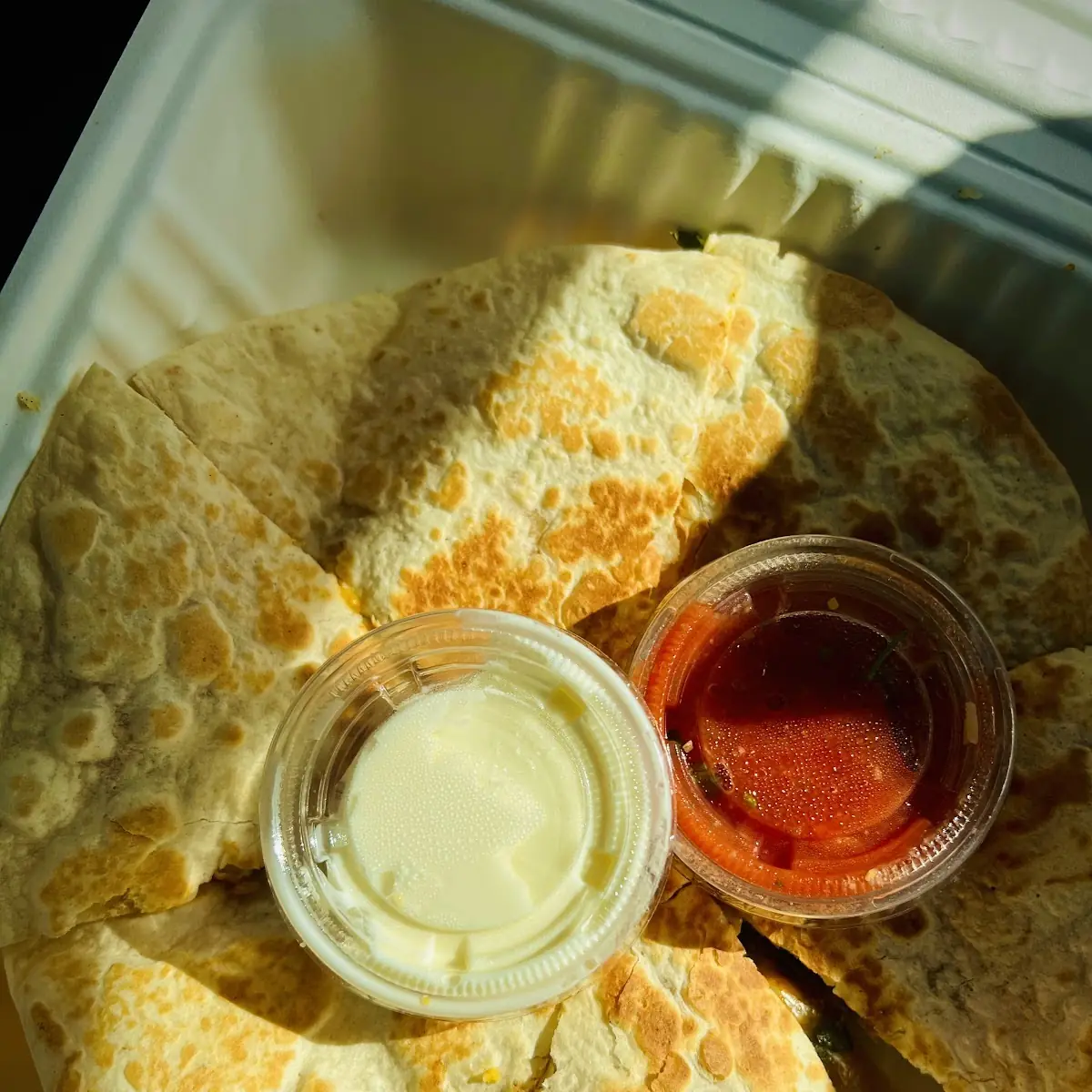 Chicken Quesadilla, Guac Mexi Grill