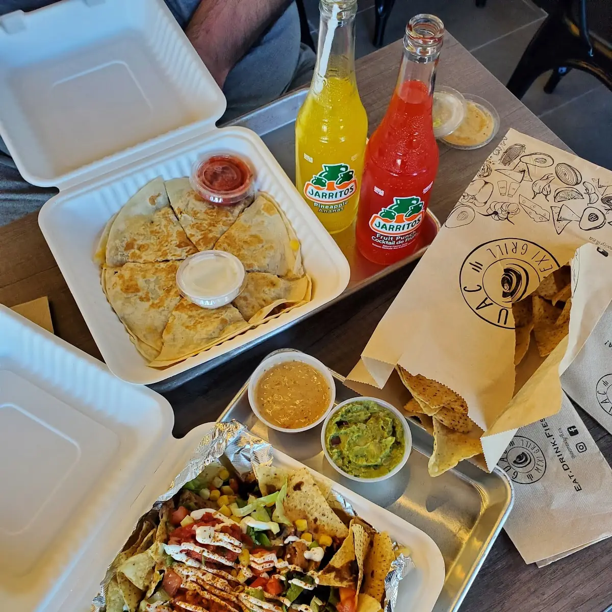 Nachos Quesadilla, Guac Mexi Grill