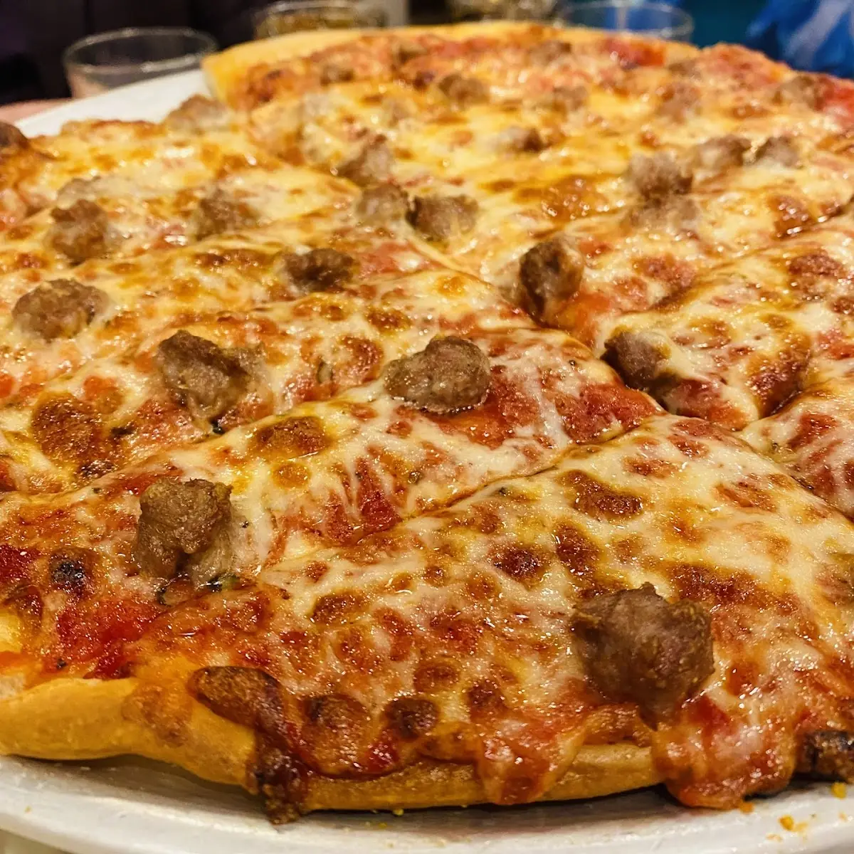 Sausage and Cheese Pizza