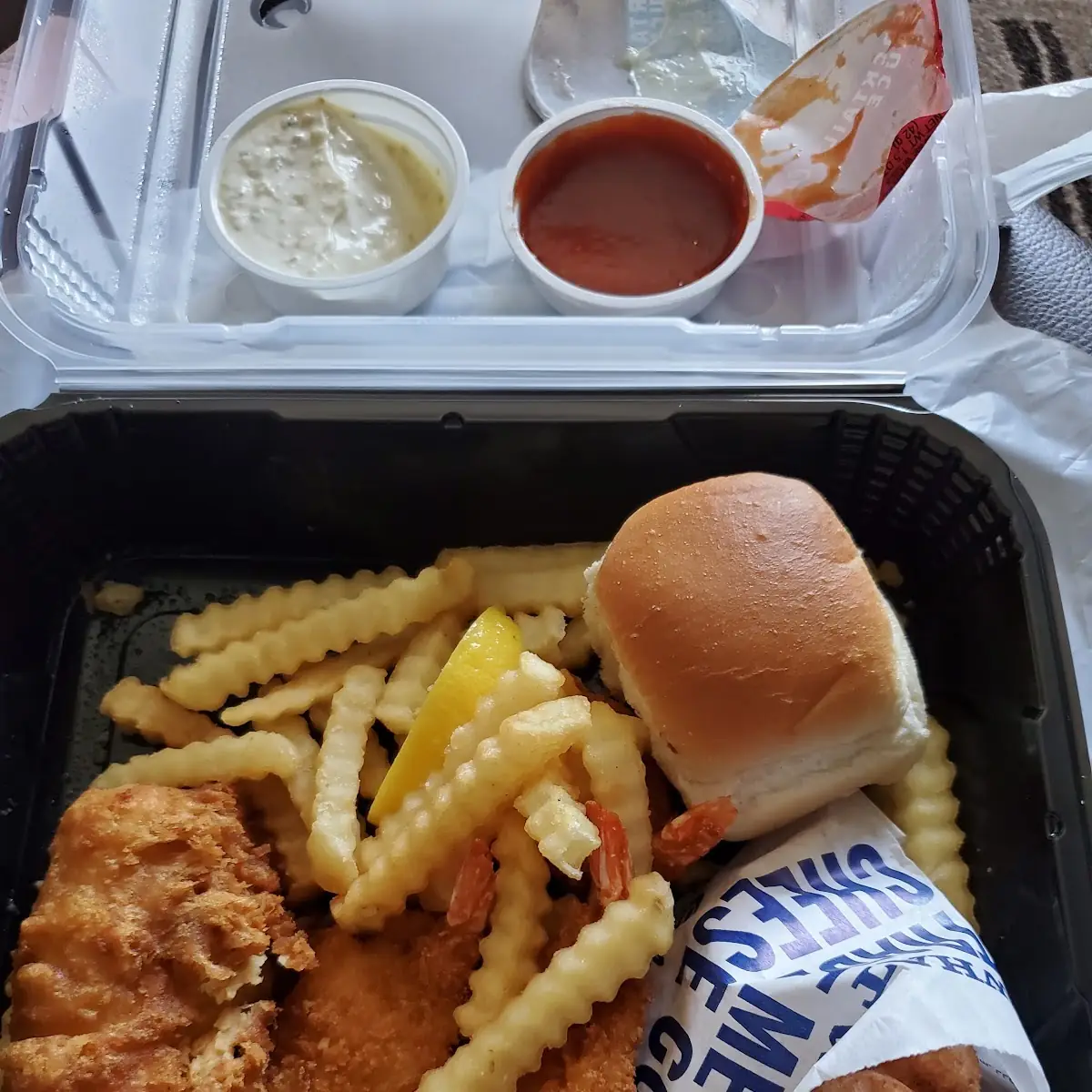 Fish Sandwich and Fries