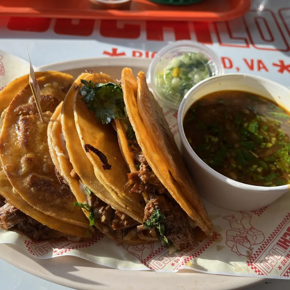 Three Street Tacos and Tamale Platter