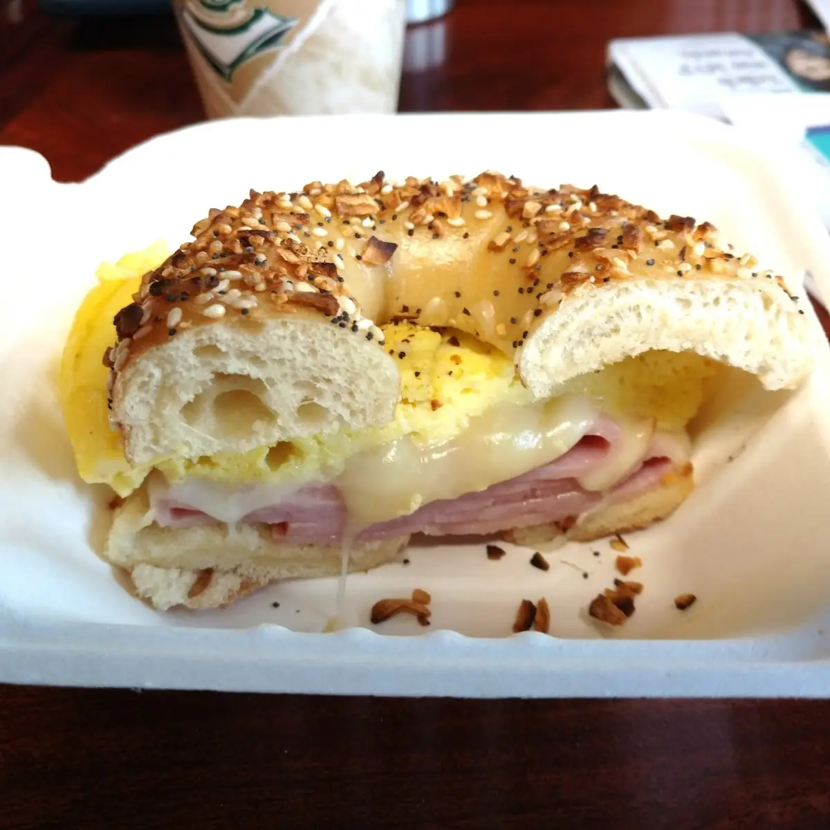 Ham & Egg & Cheese Bagel