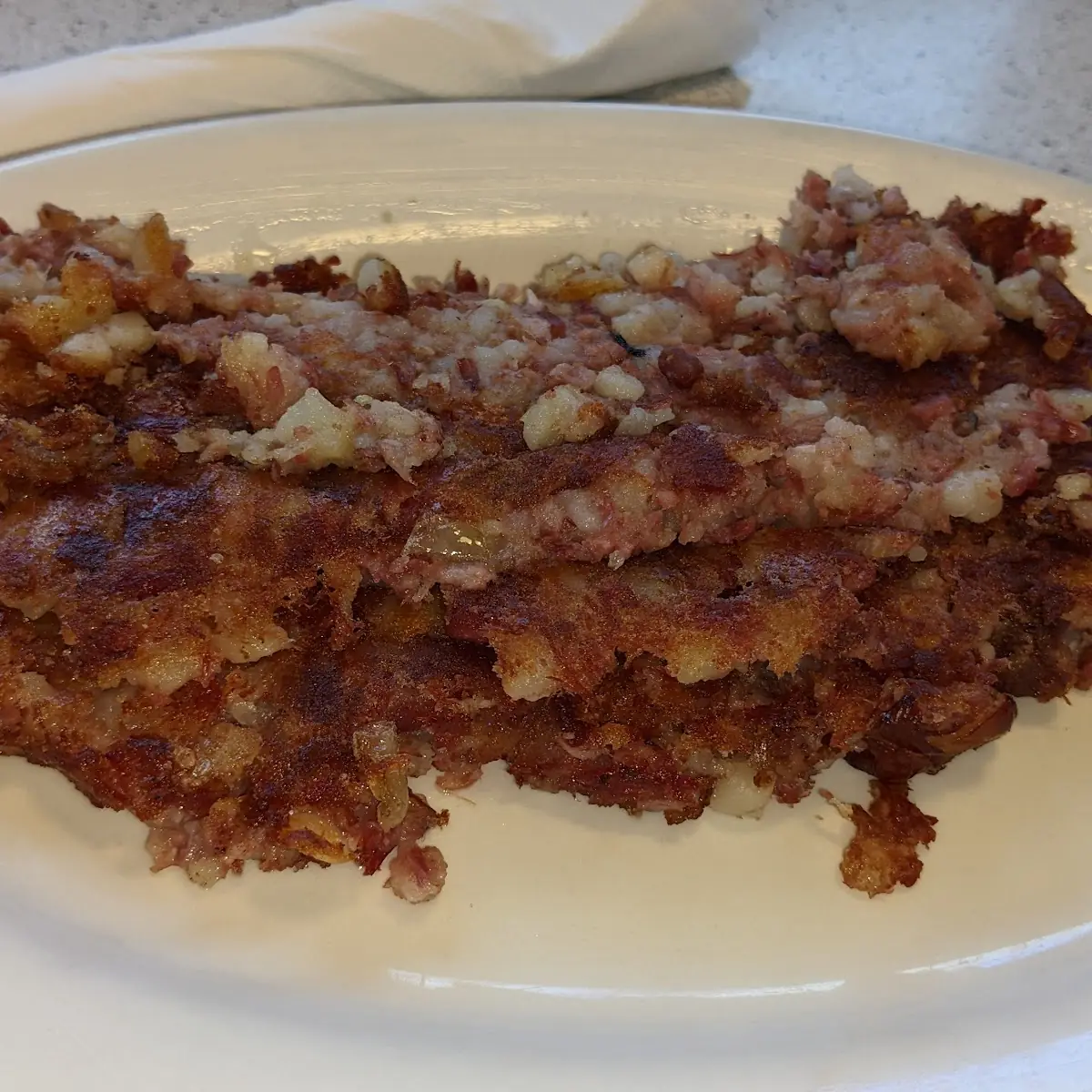 Homemade Corned Beef Hash & Cheese