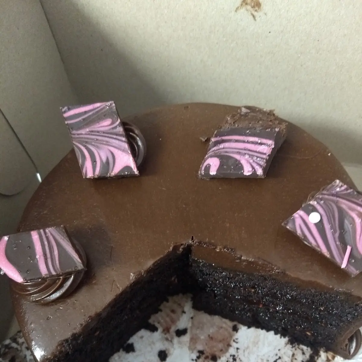 Chocolate Cake with Raspberry Layers
