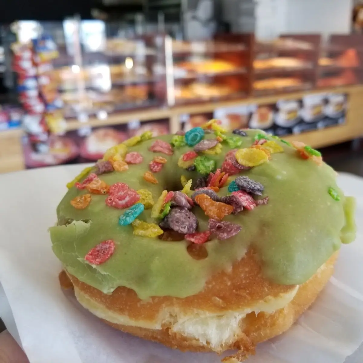 Matcha Frosted Donut