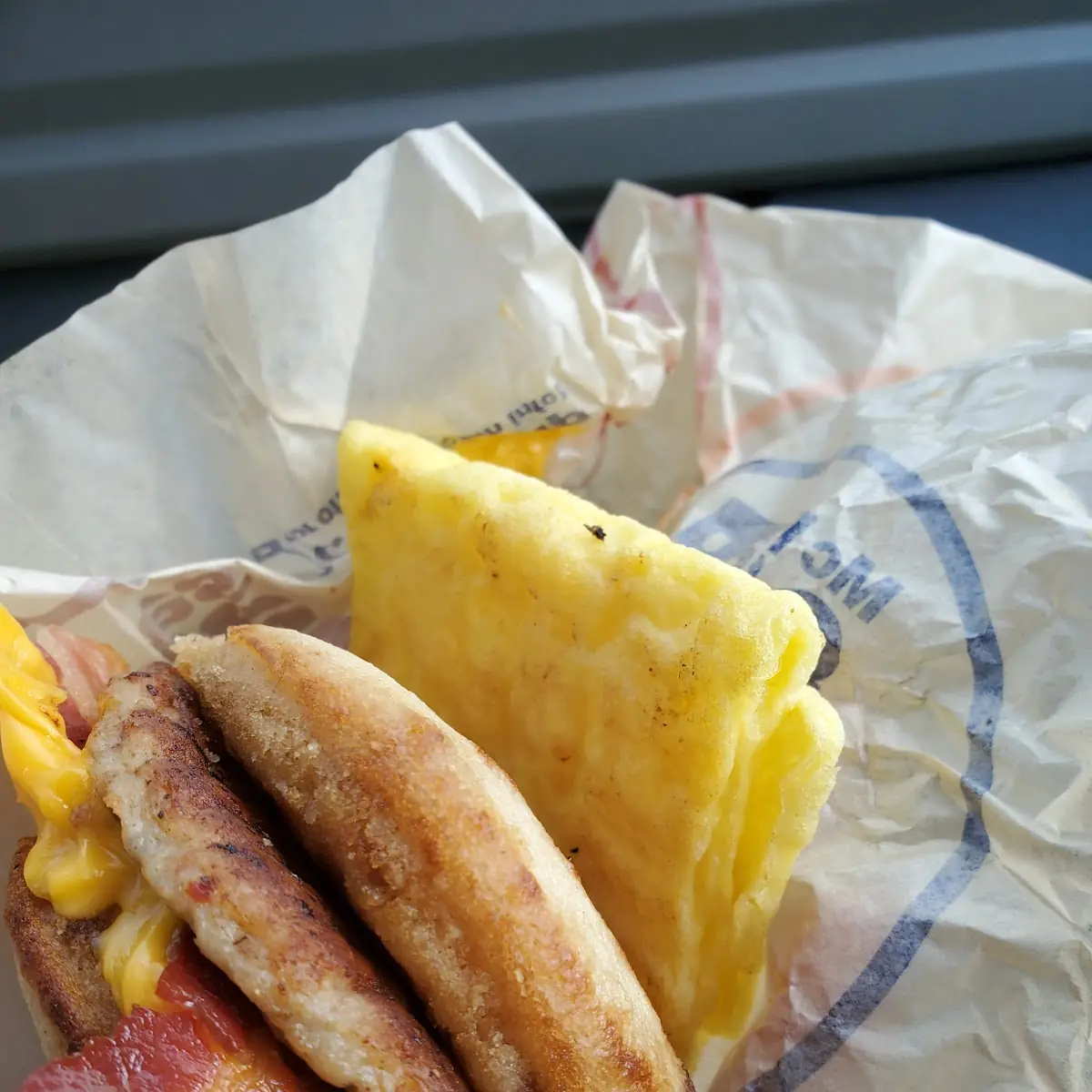 Bacon Sausage Egg and Cheese Mcgriddle