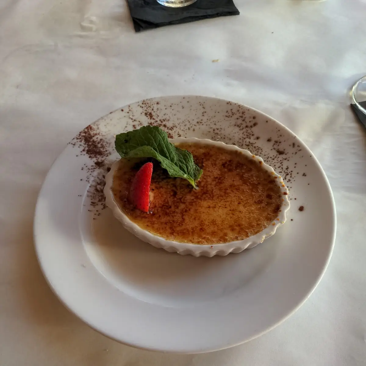 Coconut Rum Creme Brulee