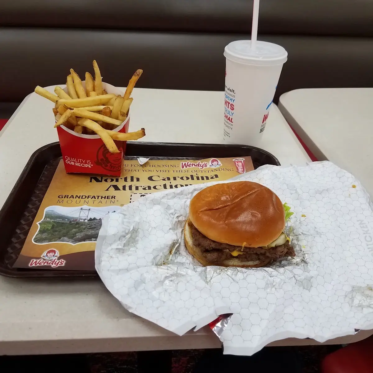 Dave's Double Cheeseburger and Fries