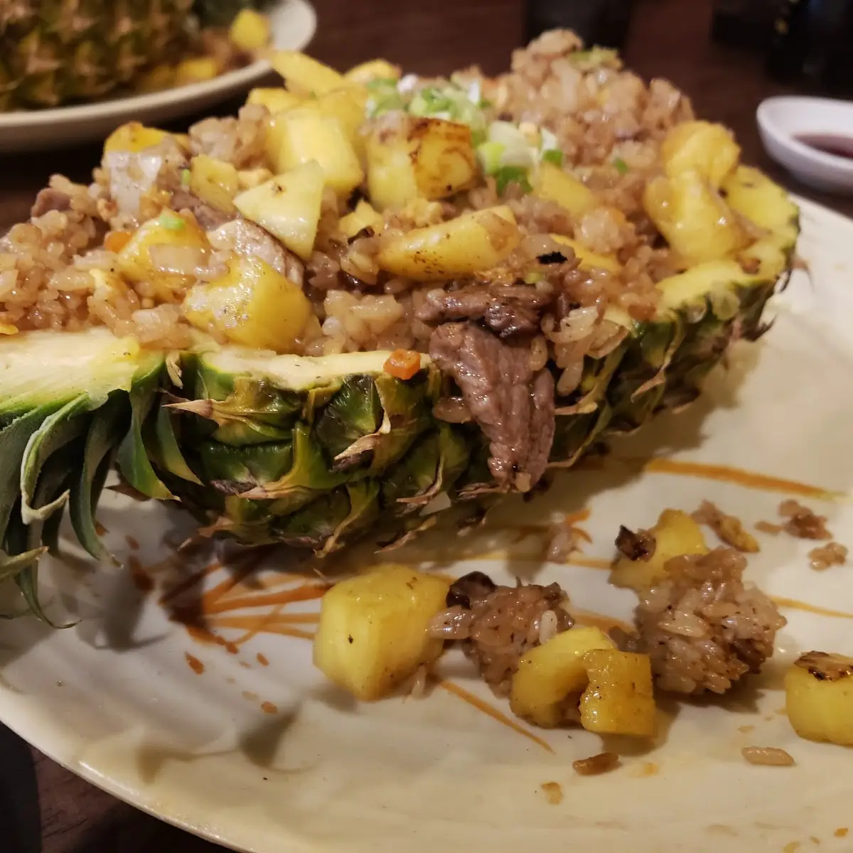 Pineapple Fried Rice with Chicken Shrimp or Beef