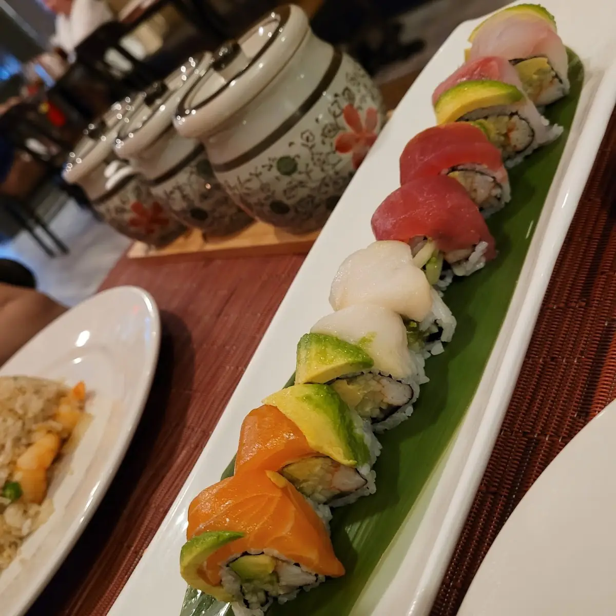 Dragon Roll with 3 Different Sauces