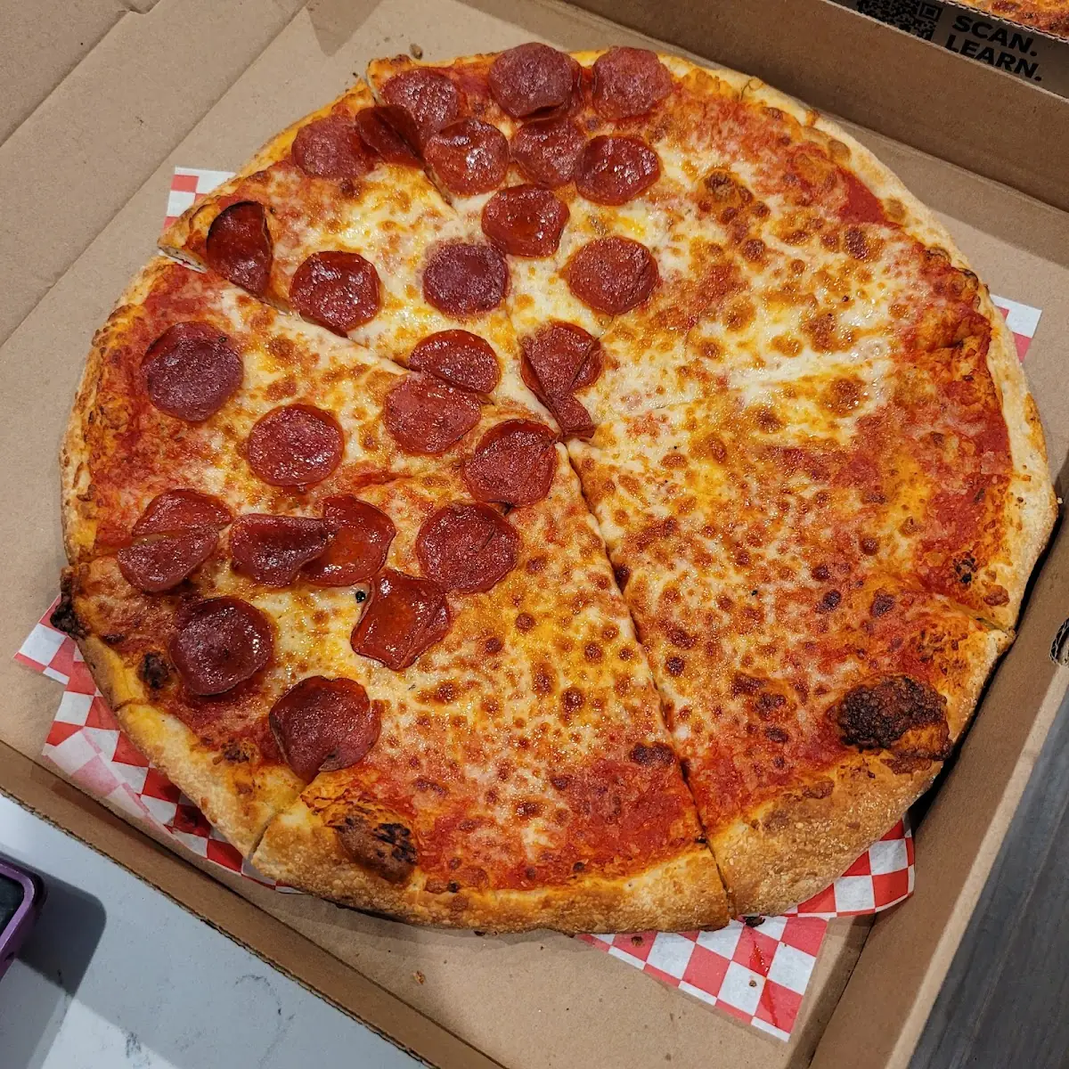 Cheese Pizza Ordered a Little Well Done
