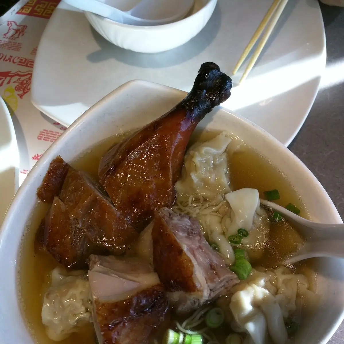 Roasted Duck Wonton Noodle Soup