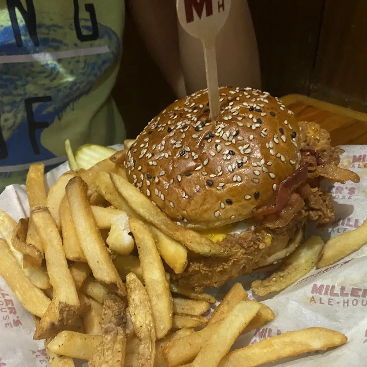 Crispy Chicken Sandwich and Fries