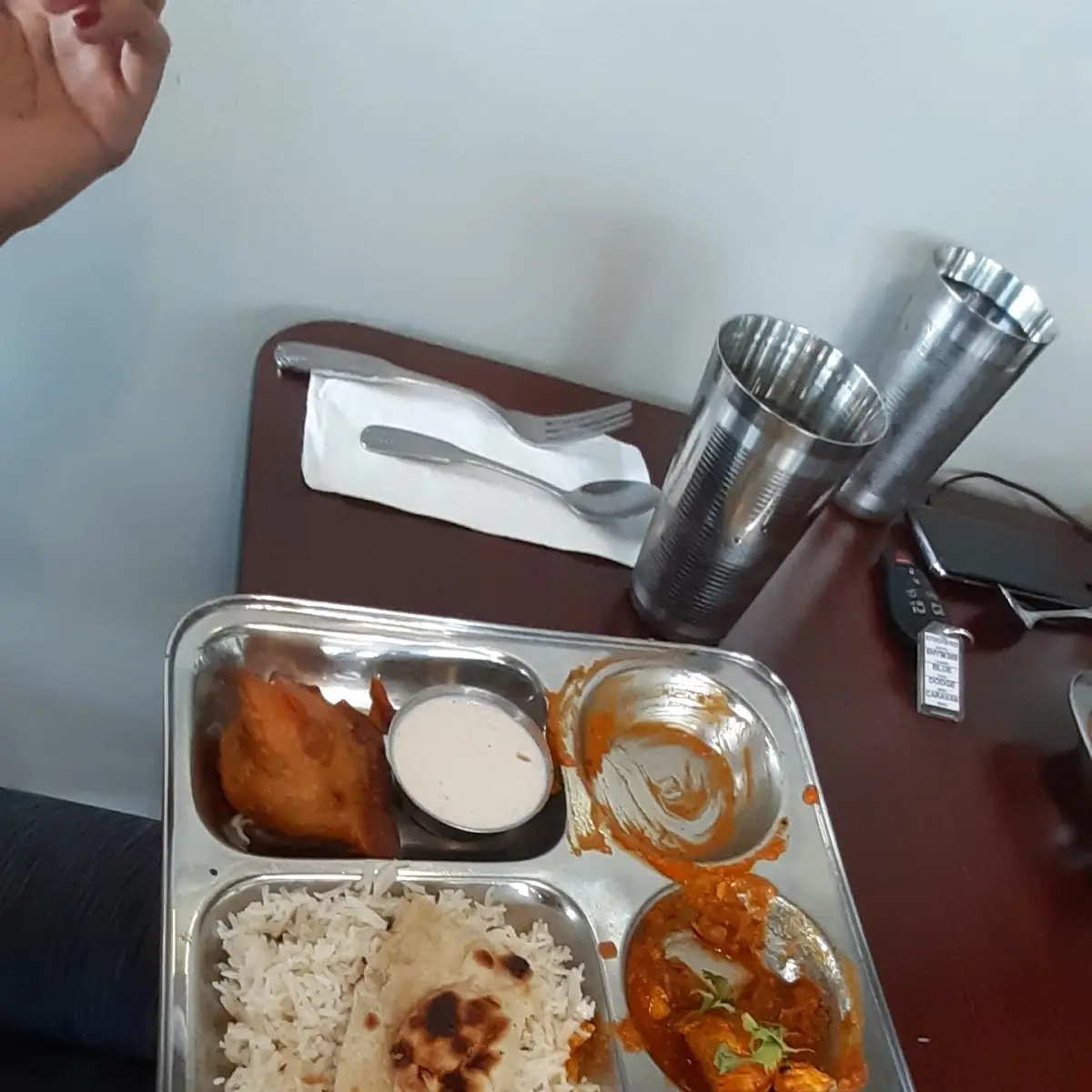 Chicken Curry with vegetables, Rice included