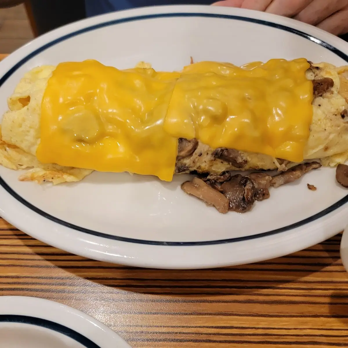 Mushroom and Cheese Omelette