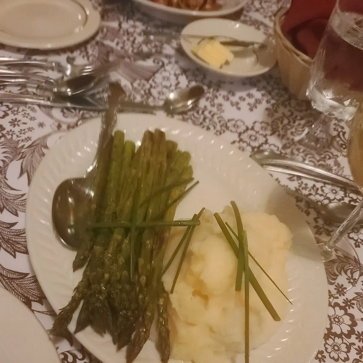 Asparagus & Garlic Mashed Potatoes