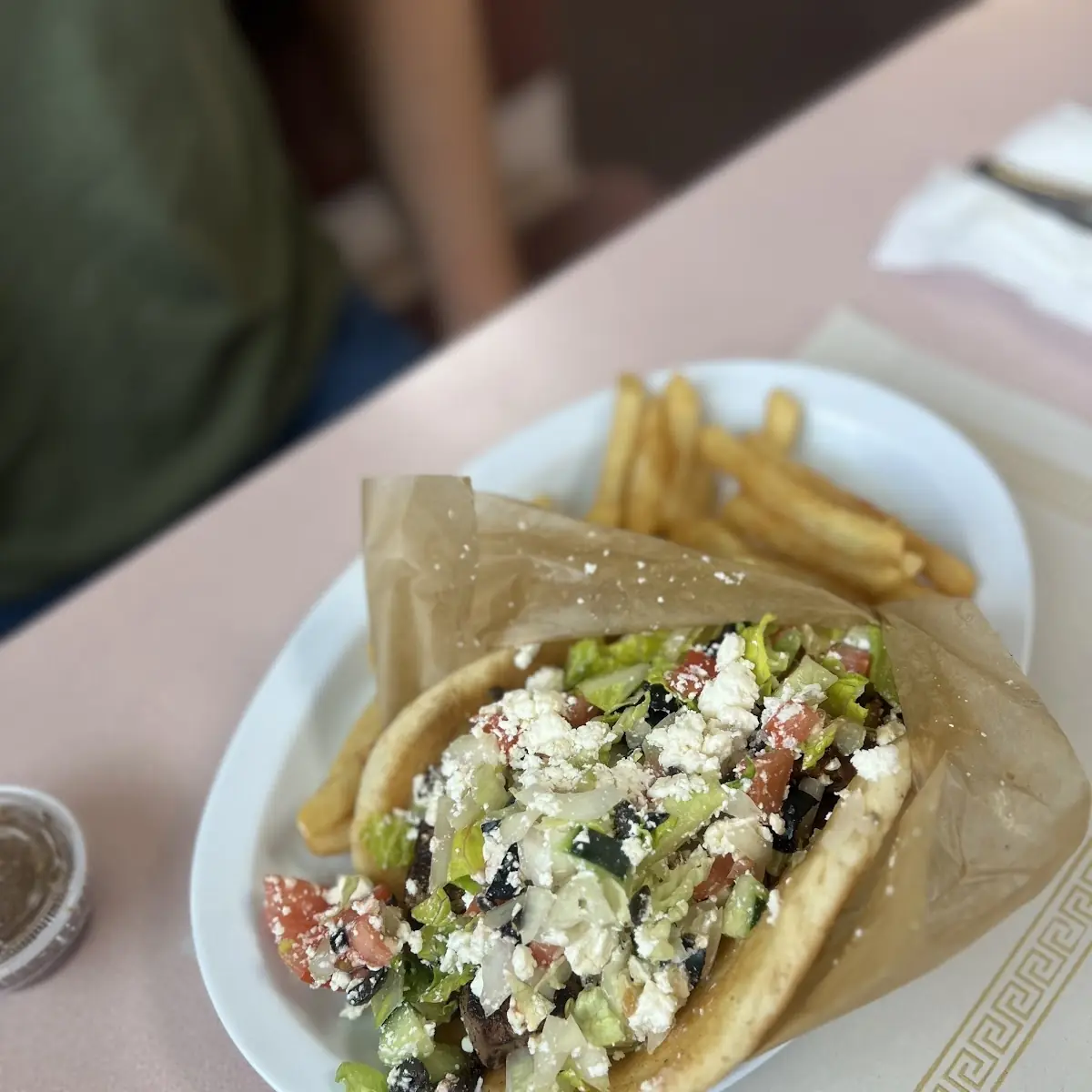 Gyro and Feta Cheese