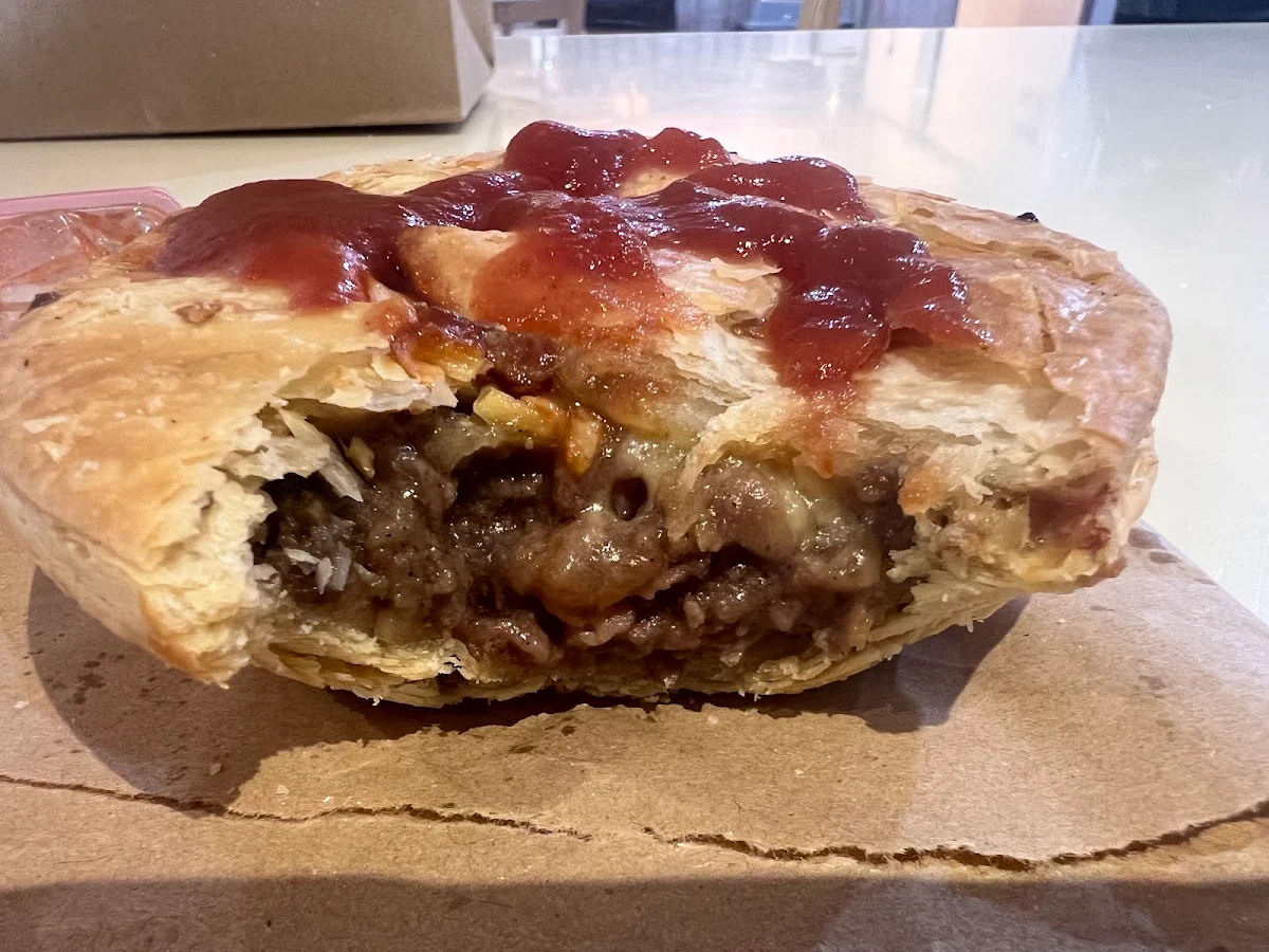 Steak Bacon and Cheese Pie, The Braidwood Bakery