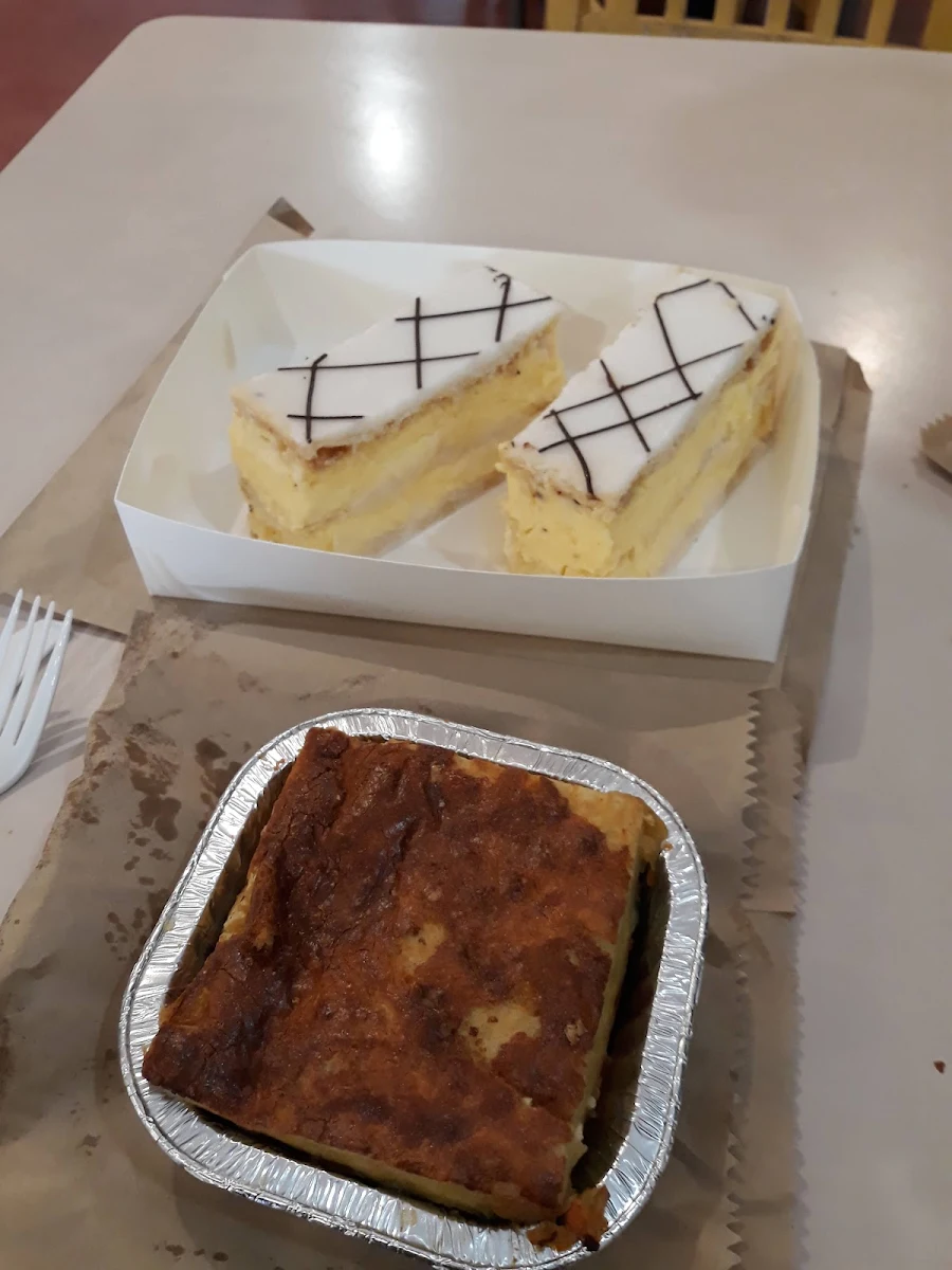 Vegetable Frittata and Vanilla Slice, The Braidwood Bakery