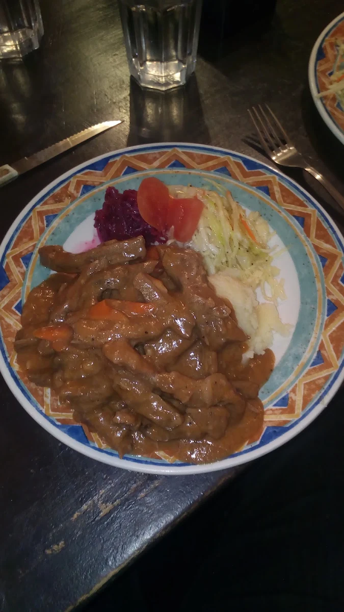 Beef Stroganoff with Mashed Potatoes
