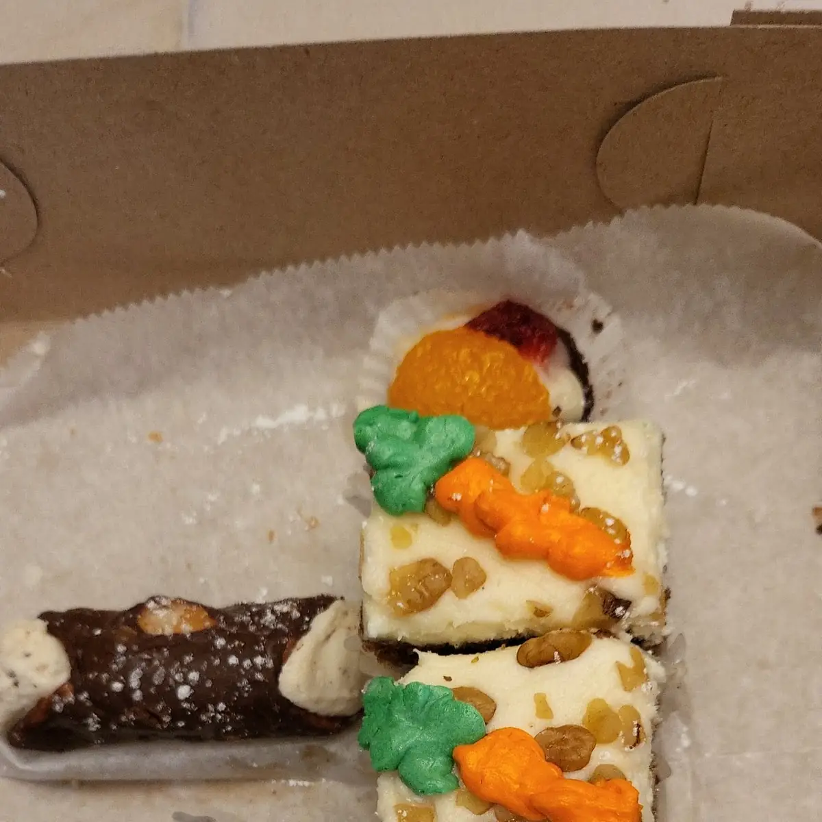 Carrot Cake Canoli Chocolate Mousse
