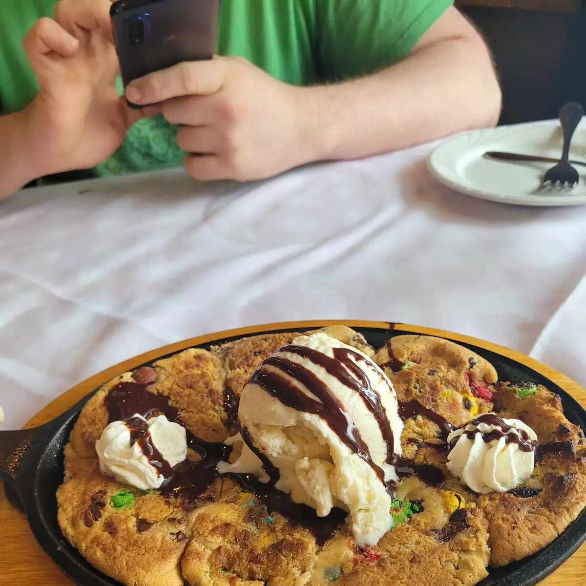 Iron Skillet Chocolate Chip Cookie