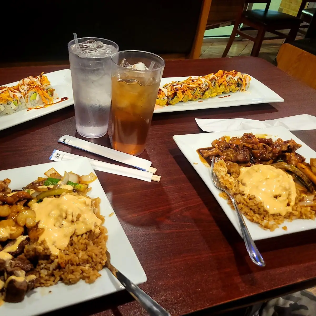Hibachi Steak Shrimp and Chicken