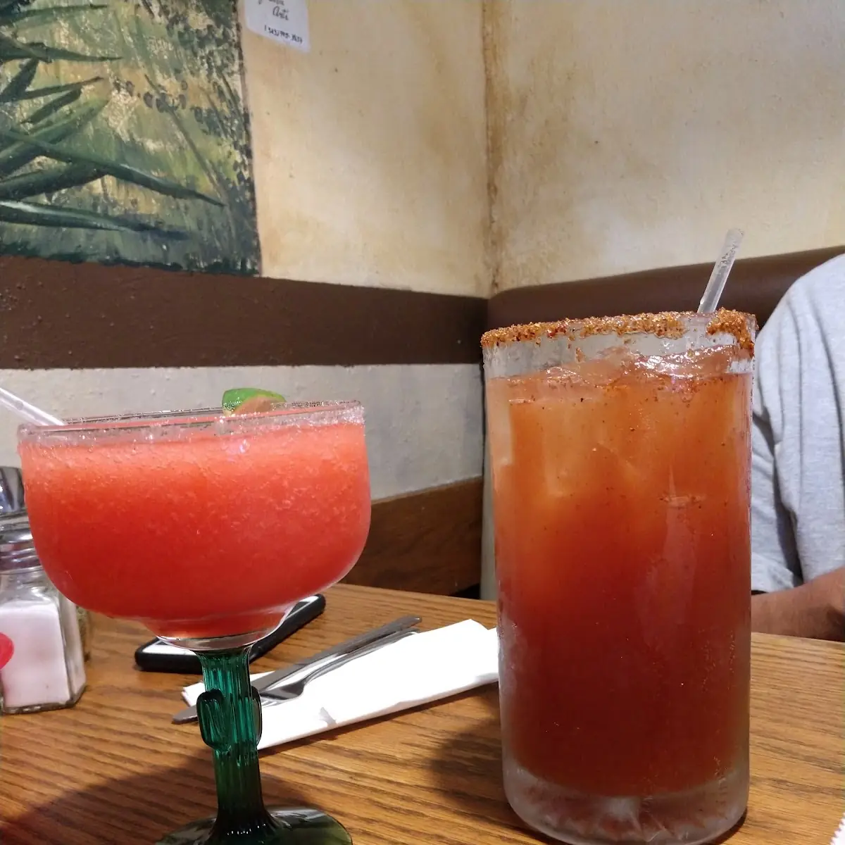 Strawberry Margarita & Modelo Michelada
