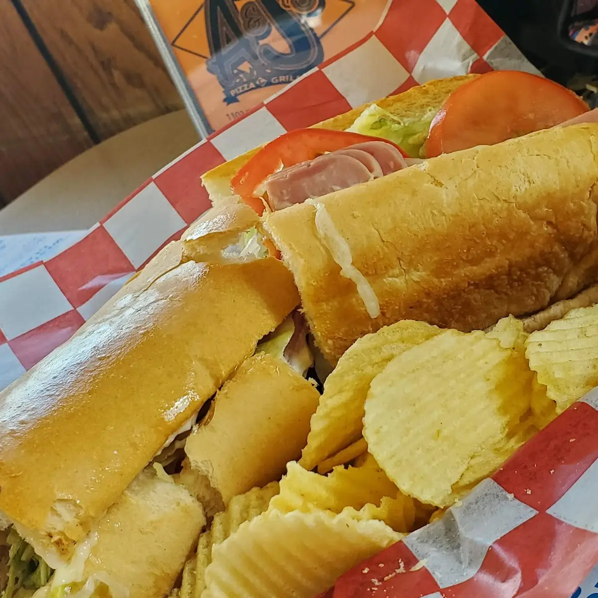 Toasted Ham and Cheese Sub