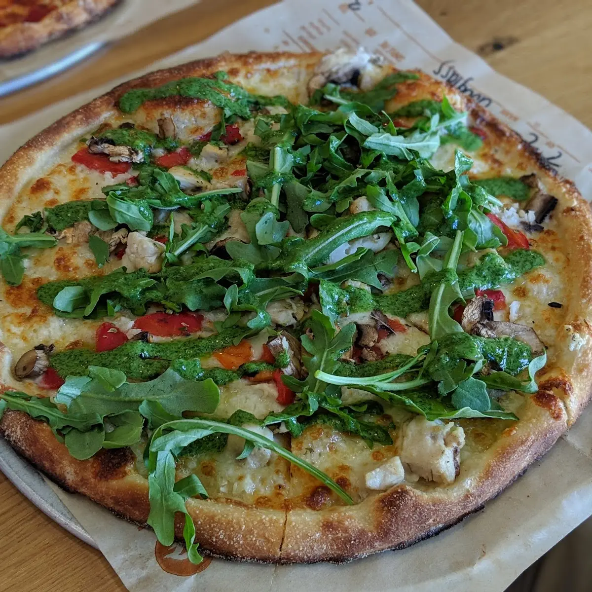 Green Stripe Pizza Add Mushrooms Wonderful