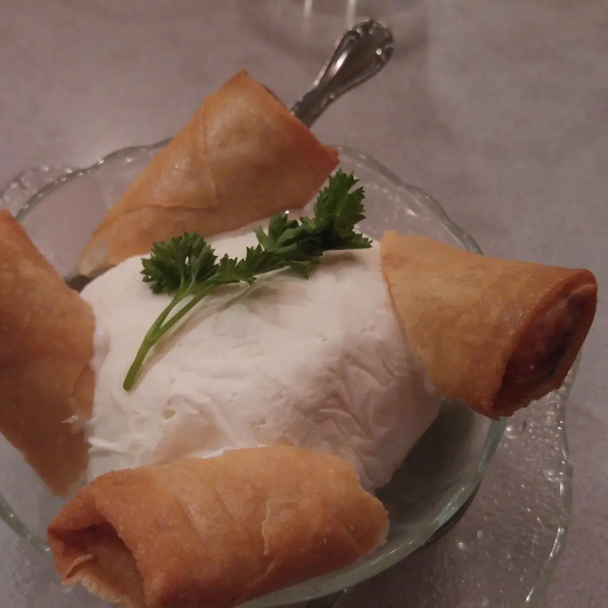 Fried Bananas and Ice Cream