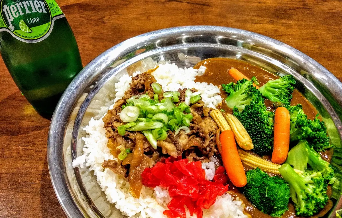 Beef Curry with Steamed Mixed Vegetables