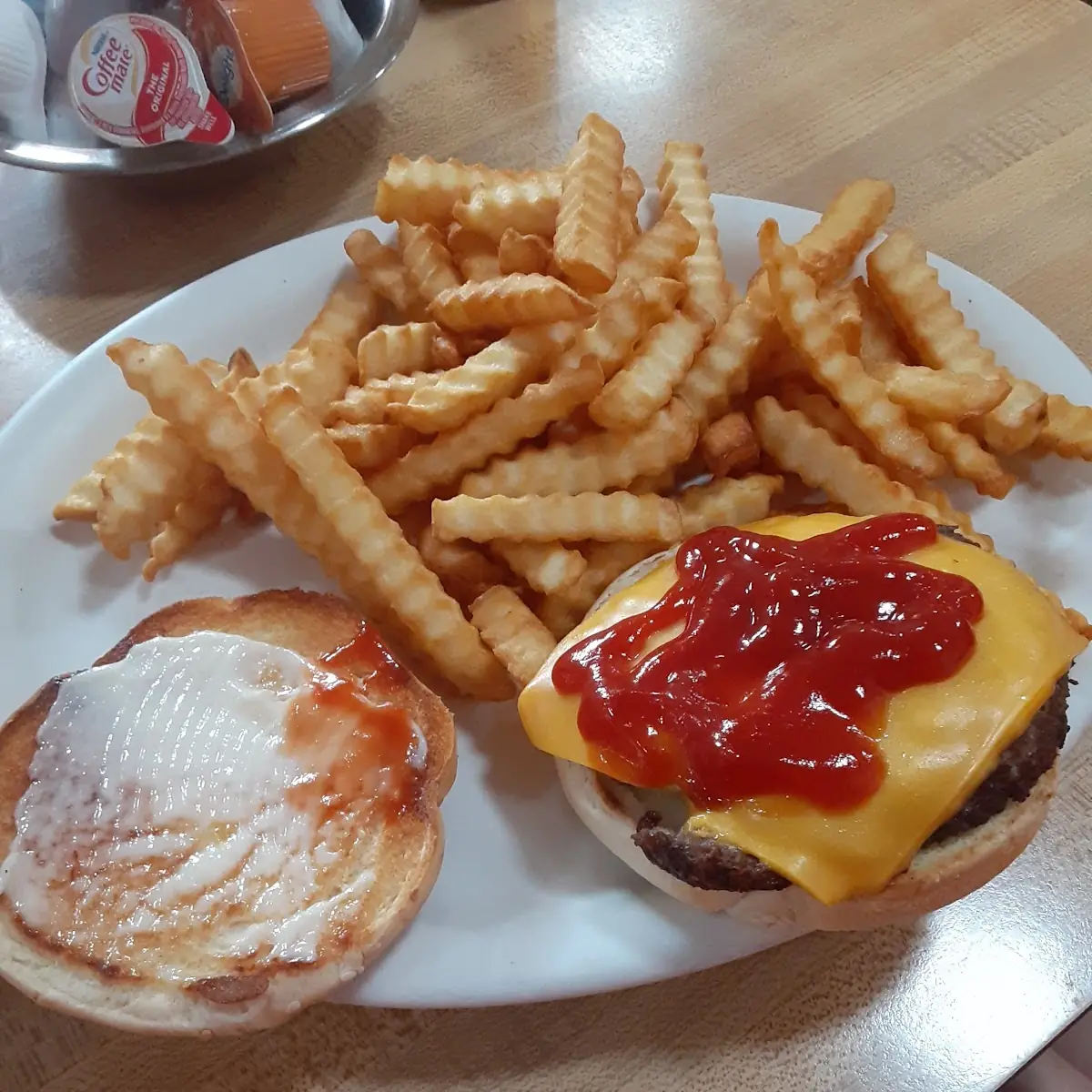 Cheese Burger with Fries