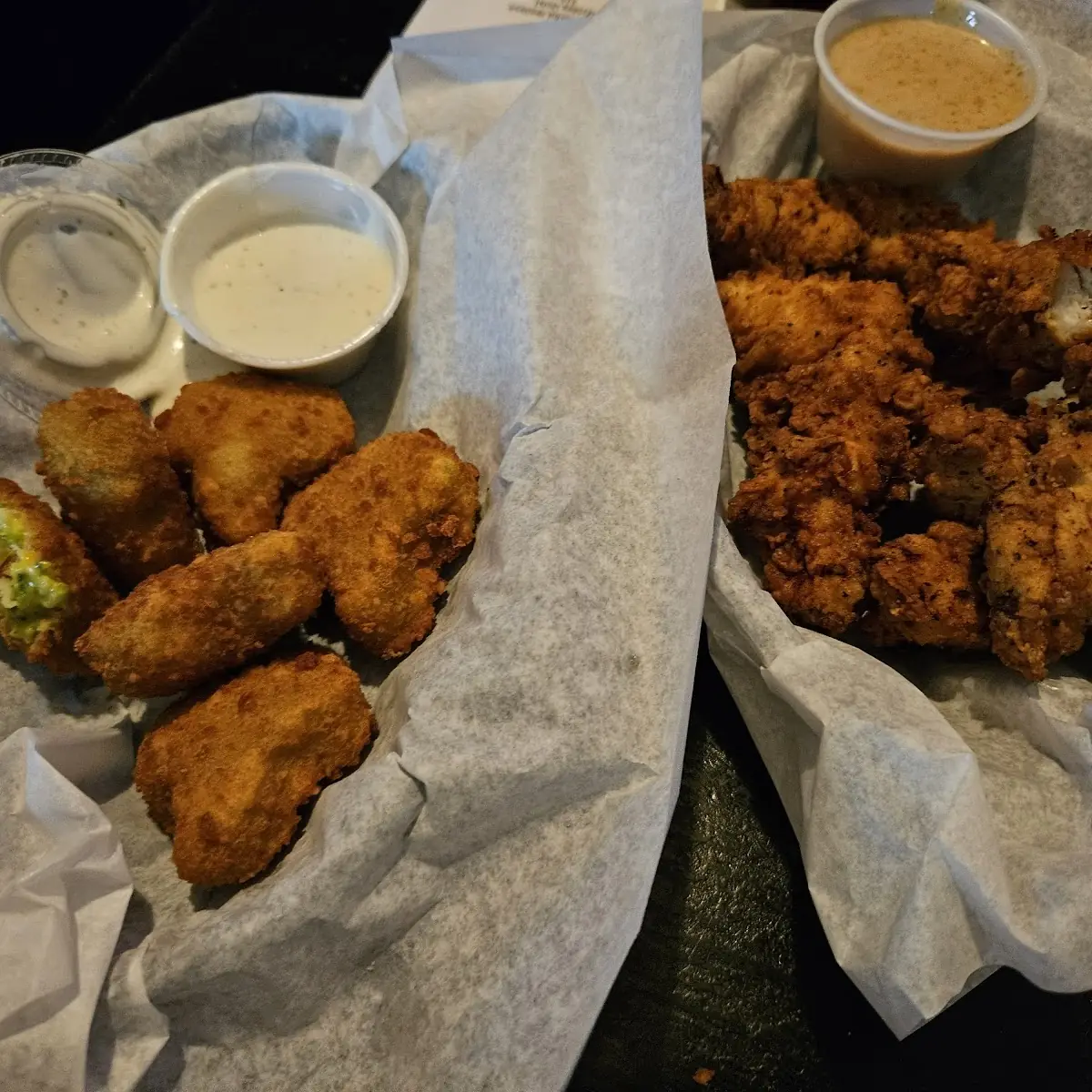Broccoli Cheese Bites and Chicken Strip Appetizers