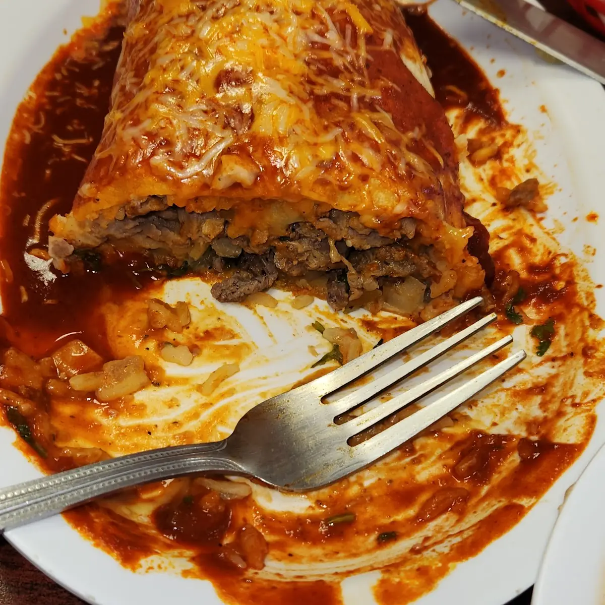 Smothered Carne Asada Burrito