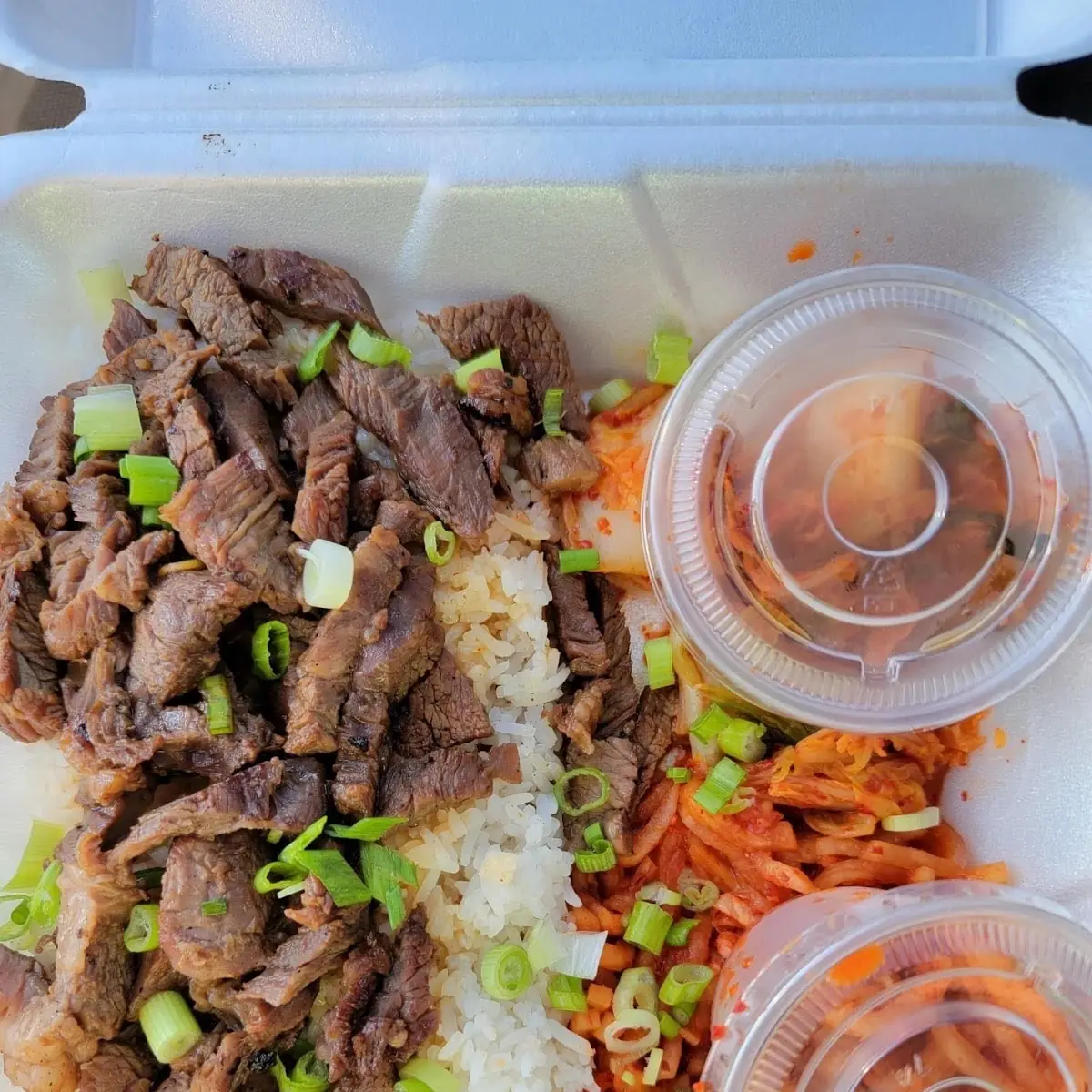 Bulgogi Marinated Ground Beef Smash