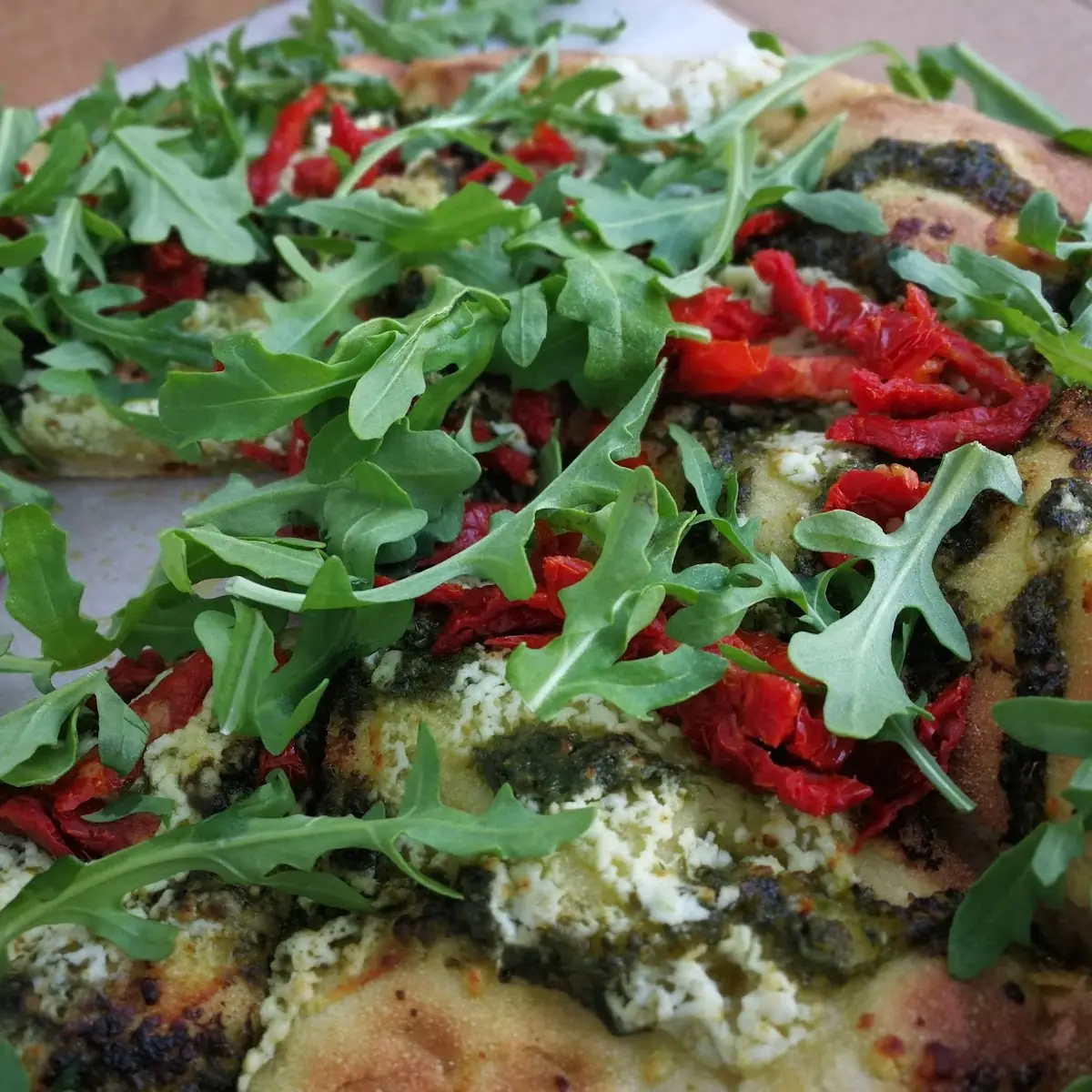 Handmade Mediterranean Pizza