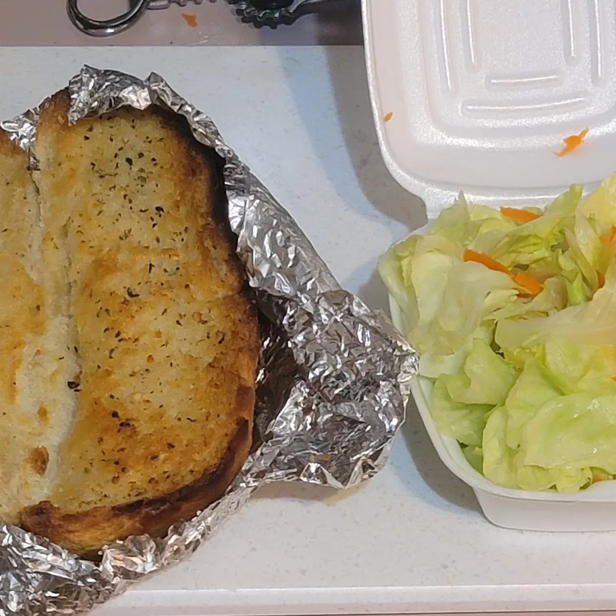 Garlic Bread and Salad
