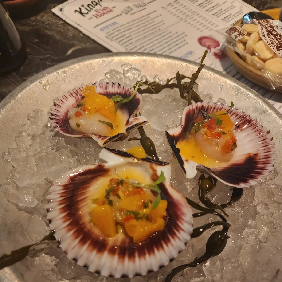 Scallops with Garlic Sauce
