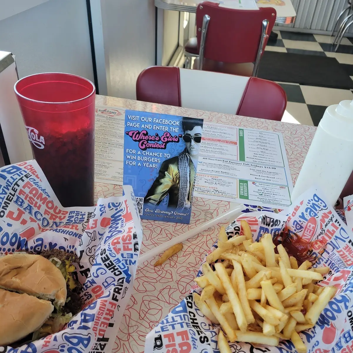 Cheese Burger and Fries