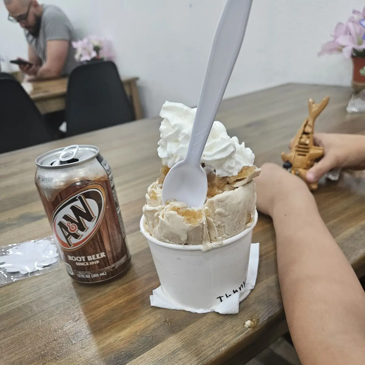 Rolled Ice Cream Float