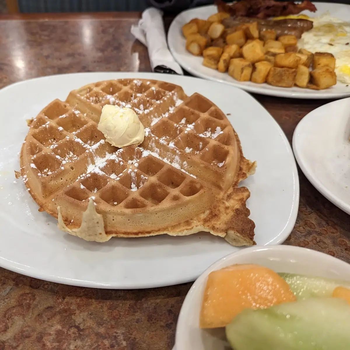 Scratch-Made Belgian Waffle Platter