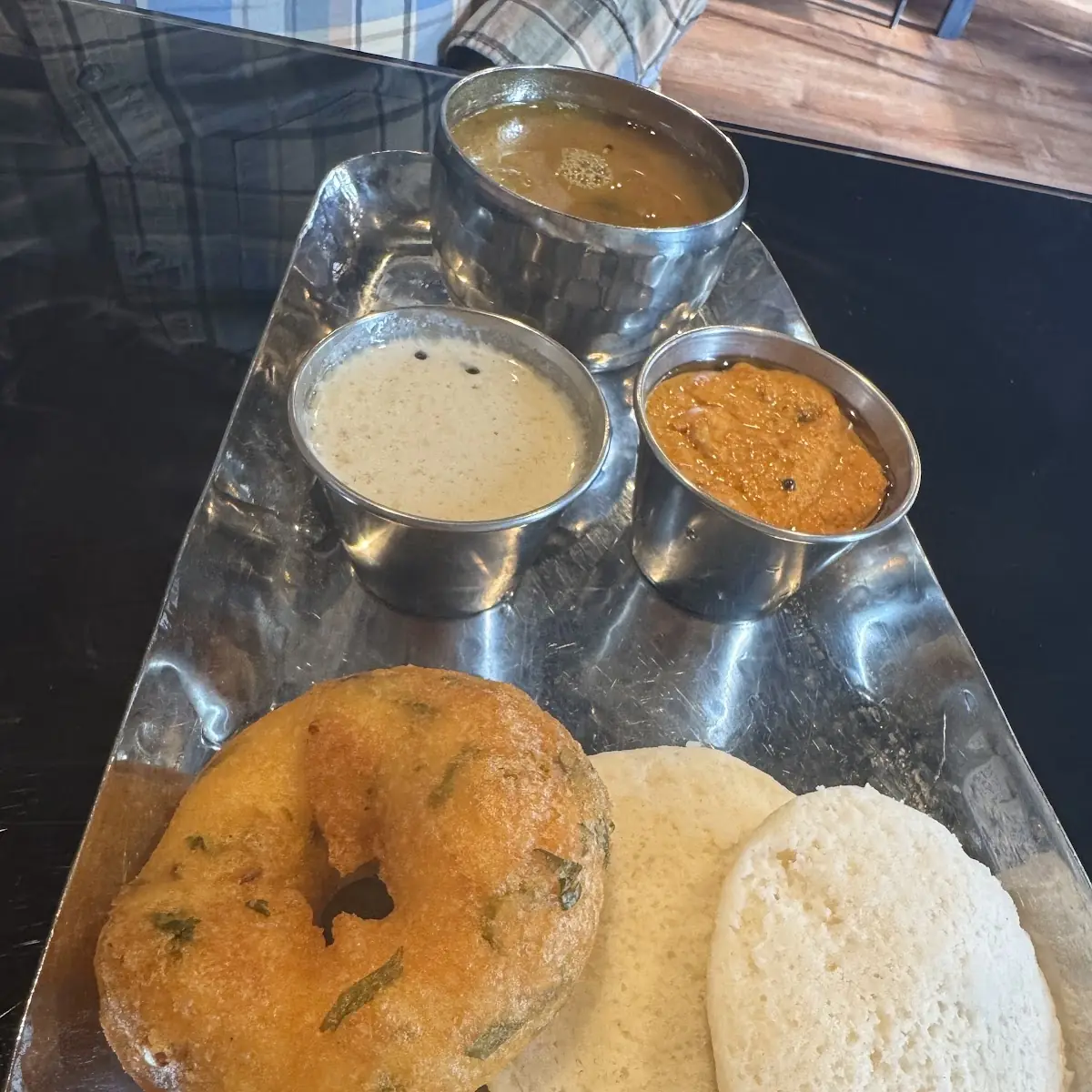 Sambar Vada Dipped