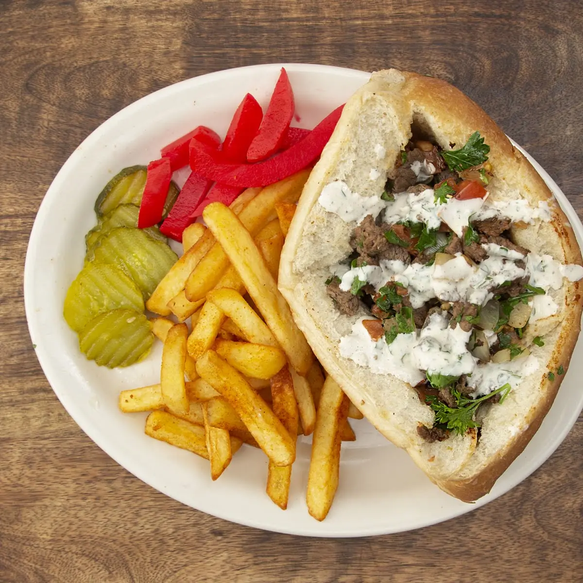 Gyro Sandwich with Fries