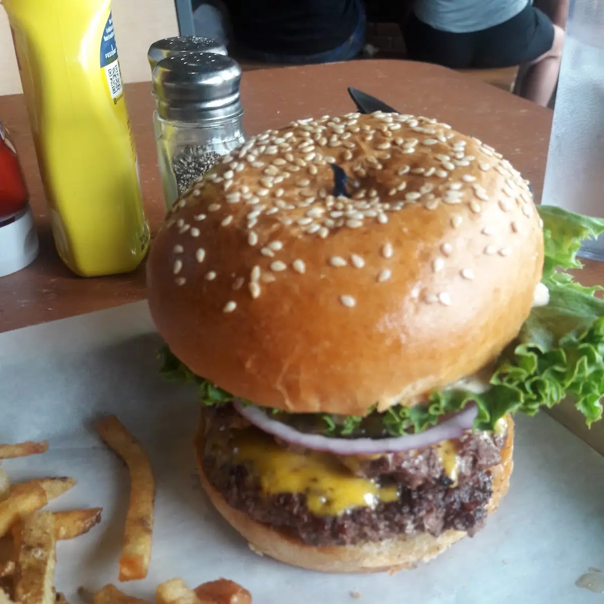Double Cheeseburger Deluxe with Fries