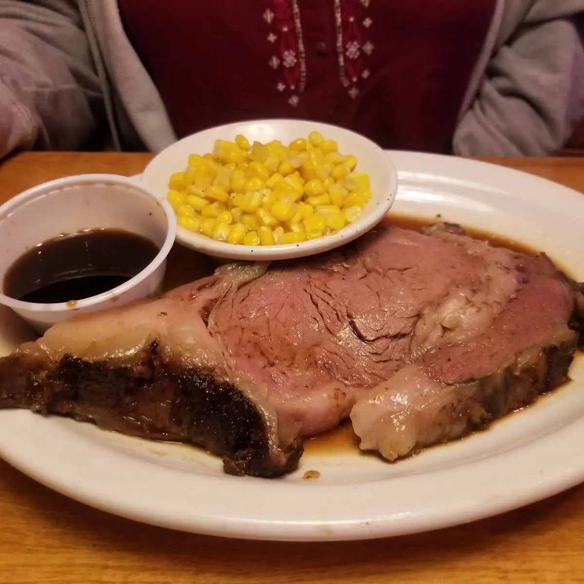Prime Rib and Corn