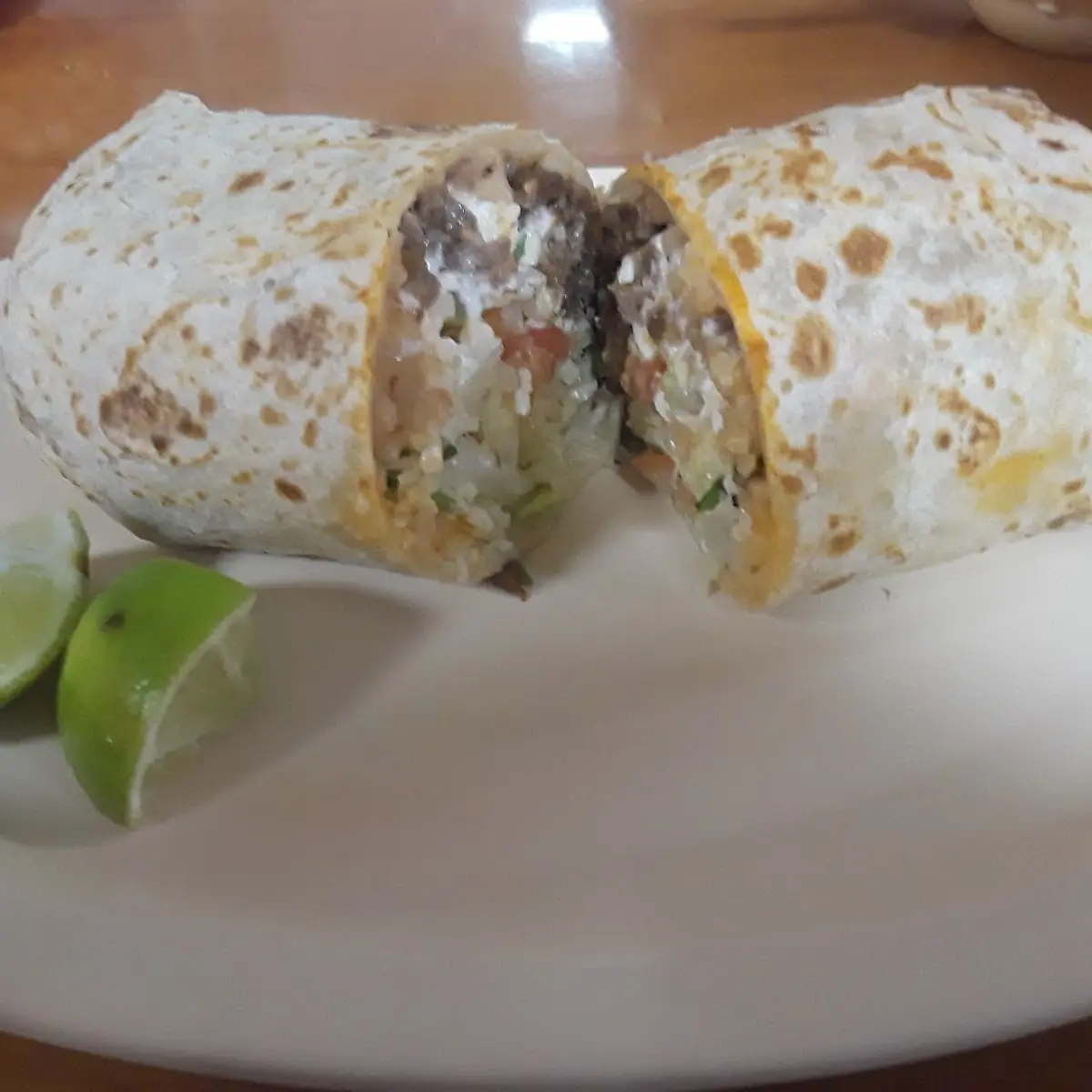 Carne Asada Burrito with Beans and Rice