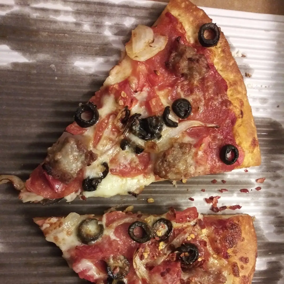 Toppings on Thin Crust Medium Pizza